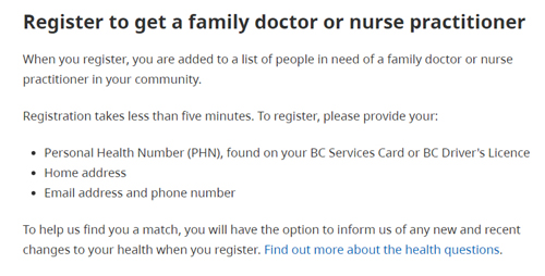 health connect registry