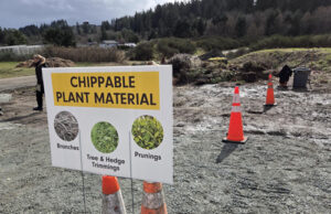 FireSmart yard waste depots in Langford March 7, 14, & 21 chippable plant material, langford