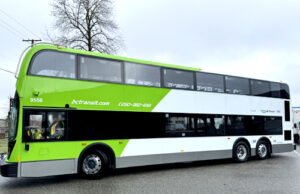 BC Transit introduces new double-decker buses to west shore Route 95 bc transit, bus