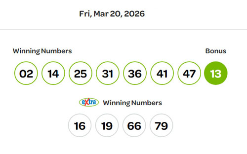 lotto max, winning numbers, march 20