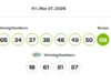 No major winners in March 27 Lotto Max draw lotto max, march 27, winning numbers
