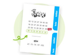 New Lotto Max starts April 14: four rows per $6 ticket lotto max, four sets of numbers