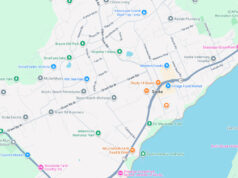 Paving in Sooke during spring break sooke, town core, map