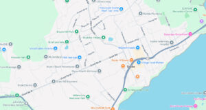 Paving in Sooke during spring break sooke, town core, map