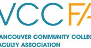 Vancouver Community College faculty protesting cuts vccfa, logo
