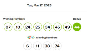 No jackpot winner for St Patrick’s Day March 17 Lotto Max draw lotto max, March 17, winning numbers