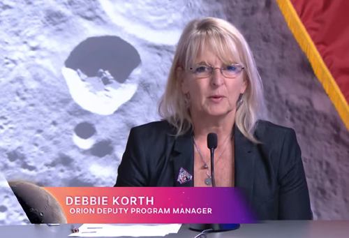 debbie korth,deputy program manager, Orion