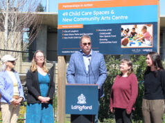 Langford asset: child care centre & art studio building breaks ground Langford, mayor, child care building