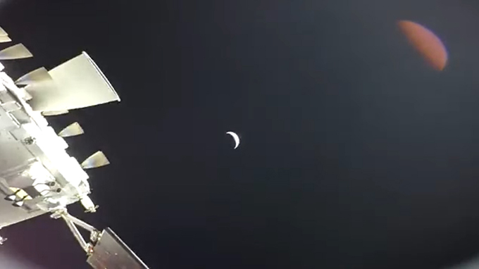 artemis ii, view, orion, day 8
