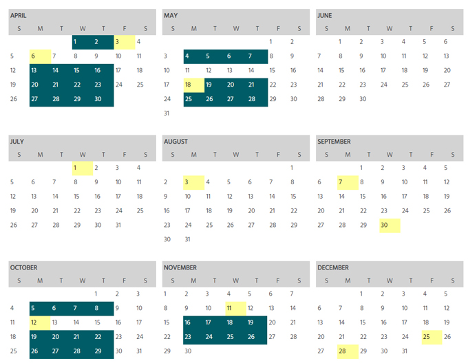 bc legislature, calendar