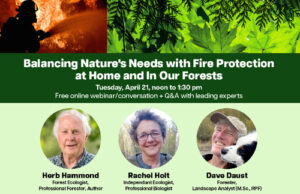 Earth Week webinar: balancing nature’s needs with fire protection creatively united, earth day event, 2026
