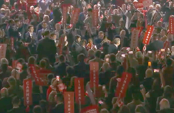mark carney, liberal convention, crowd