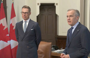 Canada & Finland make joint statement on shared security & economic prosperity Mark Carney, Stubb