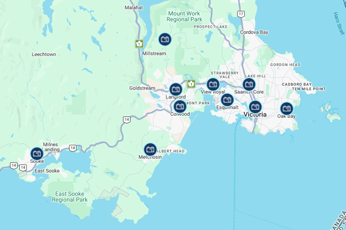 FortisBC, meter, map, greater victoria