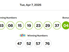 $75 million April 7 Lotto Max jackpot winner in Penticton Lotto Max, winning numbers, April 7, 2026