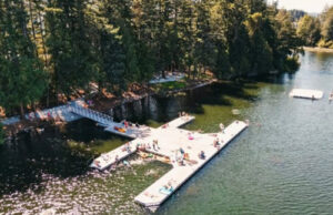 Langford secures Westhills dedication of 40+ acres of parkland Langford Lake, dock