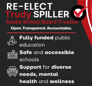 On Oct 17, 2026 - Re-Elect Trudy Spiller for SD62 Trustee