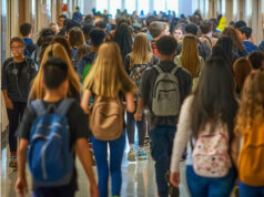Mental health supports for students: schools, family, youth students, hallway, school, youth